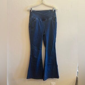 HALARA Women's Flare Jeggings - Deep Blue